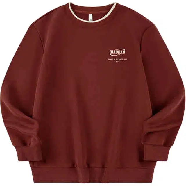 乔丹 运动生活系列 字母圆领舒适透气百搭休闲卫衣 男款 亦福橙