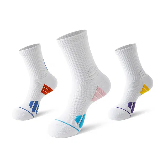 洛·恋 加厚毛巾底青少年专业运动篮球袜 男款