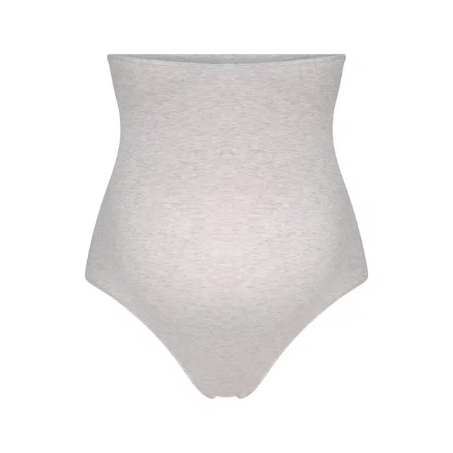 SKIMS SS25 COTTON JERSEY MATERNITY HIGH-WAISTED THONG