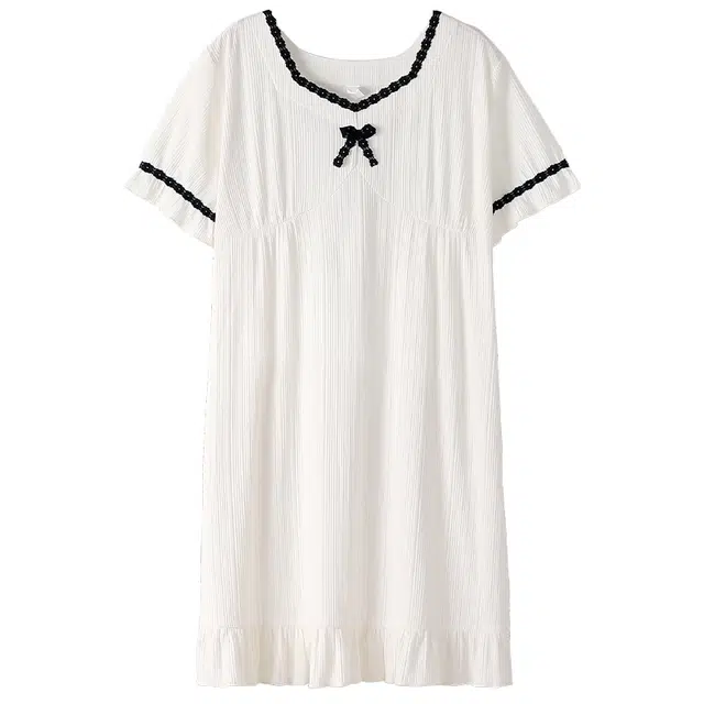 睦隆世家 短袖薄款纯欲风时尚舒适睡裙 女款