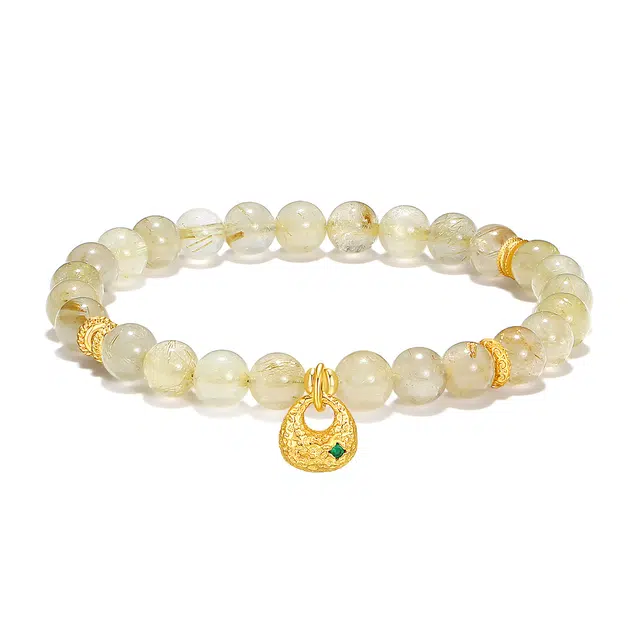 【普陀山官方已过香】 普陀山文创 金玉满堂 国潮幸运福袋 小众设计 好运连连 转运暴富有钱花百搭手饰 黄发晶 手串 男女同款情侣款