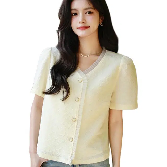 玄唐 简约时尚百搭短袖衬衫 女款