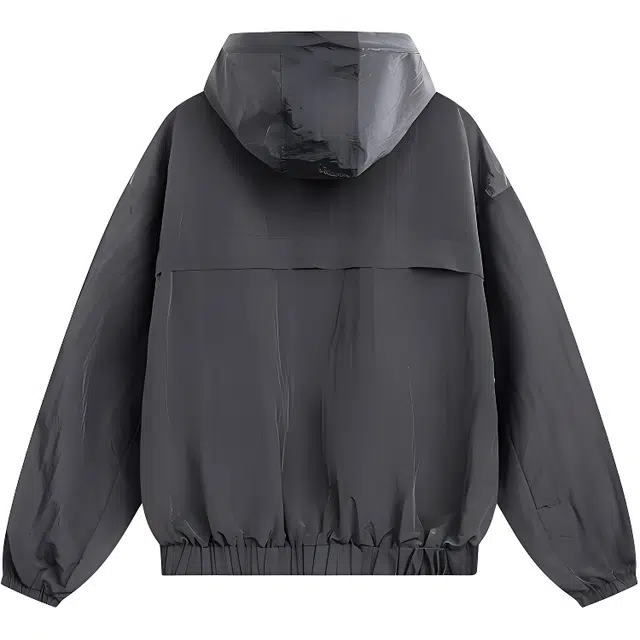 雅鹿 夏季户外运动轻薄连帽潮牌宽松百搭休闲皮肤衣夹克外套 男款