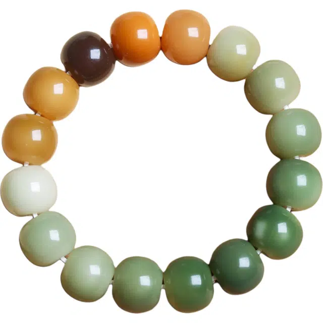 得笙陌 大尺寸版飘花多宝色盘玩佛珠#好运 菩提根 手串 男女同款情侣款