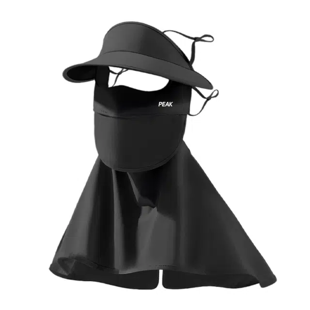 匹克 【三合一】全脸夏季骑行遮阳帽子口罩一体护颈 涤纶 防晒面罩 男女同款情侣款 买就赠冰袖