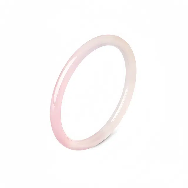 梨云暮雪 清新经典粉月光 新中式国潮古色古香 旗袍汉服 宫廷风 轻奢国风古典#好运 玉髓 玉石手镯 女款