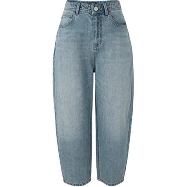 潞优野 宽松薄款百搭九分哈伦牛仔裤 女款