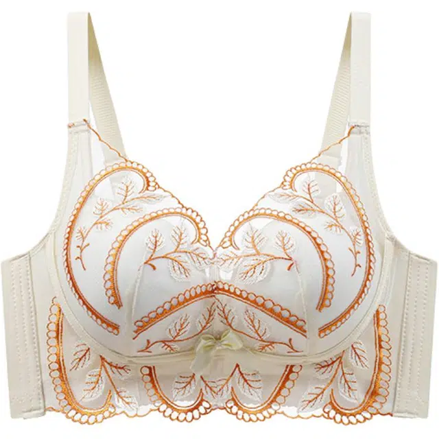 欧迪芬 花卉蕾丝高颜值聚拢小胸显大文胸 女款