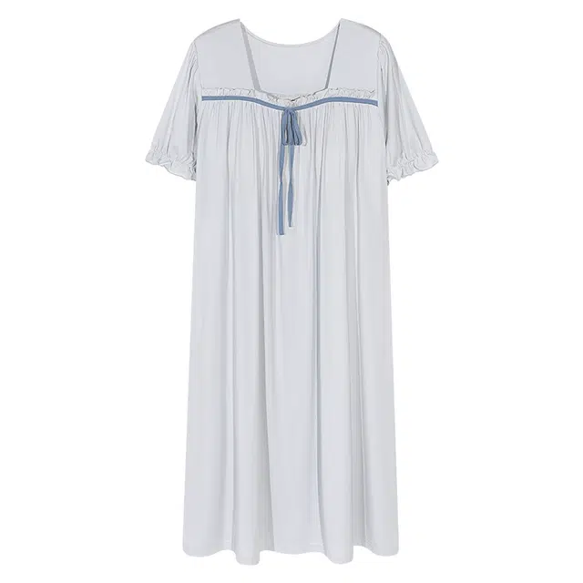 好福份 带胸垫短袖舒适休闲时尚纯色睡裙 女款