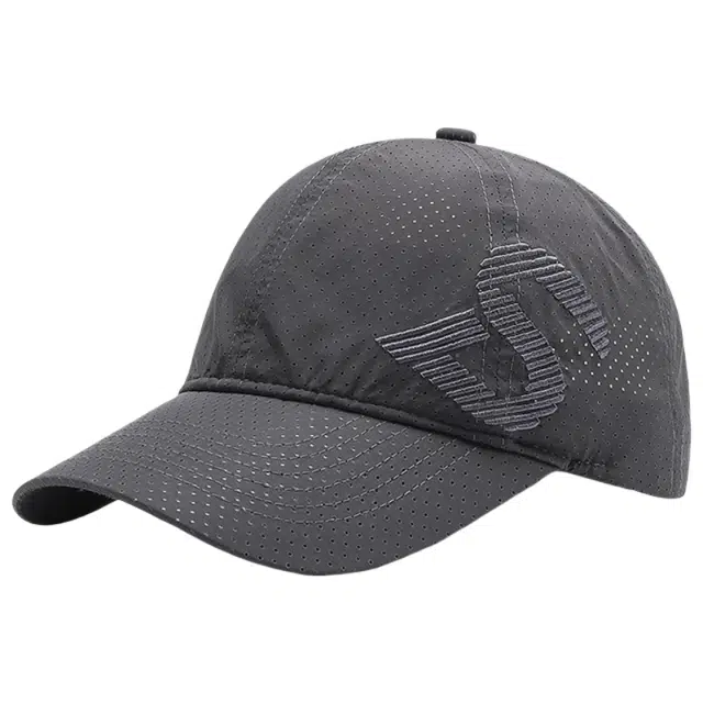 优莲茵 刺绣透气防晒帽 户外运动 休闲防紫外线 聚酯纤维 鸭舌帽 男女同款情侣款