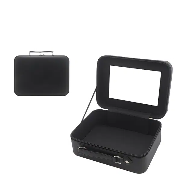 艾情草之恋 简约带镜子化妆包 便携大容量