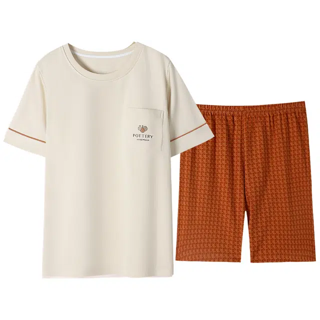 睦隆世家 短袖短裤薄款冰丝家居服夏季睡衣套装 女款