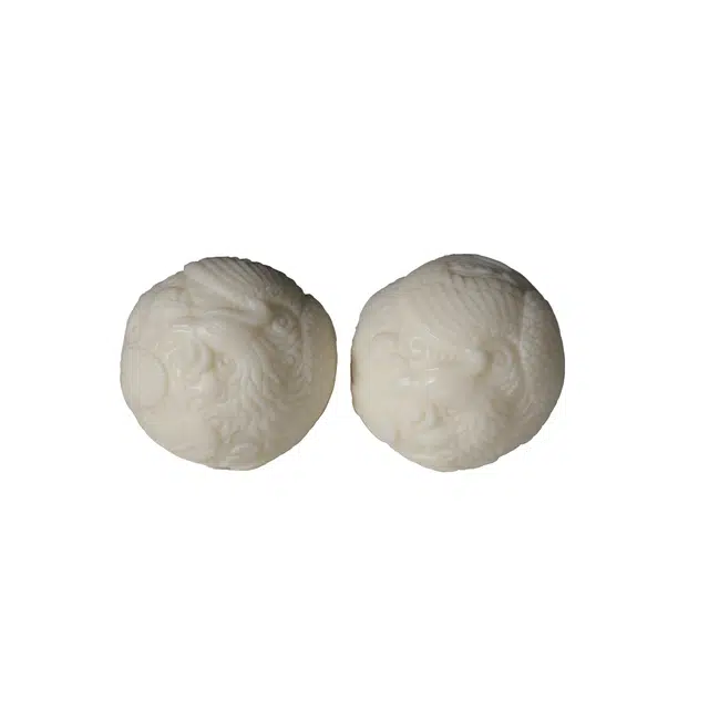 灵晔 新中式国潮文玩盘玩简约高级感 好运莲莲 诸事顺利平安顺遂招财纳福考试考公考研上岸 气质 象牙果 手把件 男女同款情侣款