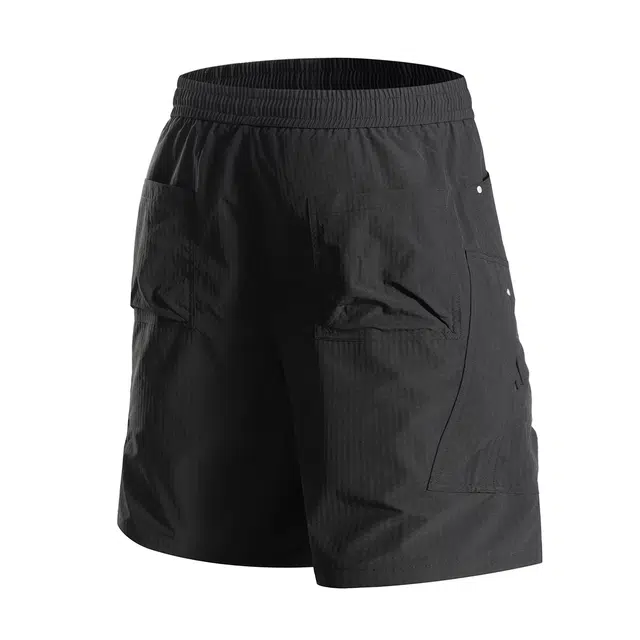 领航骆驼 简约宽松潮流百搭舒适系带休闲短裤 男女同款