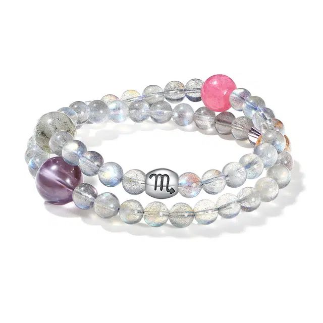 【普陀山官方已过香】 普陀山文创 水逆退散新中式本命年十二星座转运珠考试上岸旺事业旺学业#好运 粉水晶 手串 男女同款情侣款