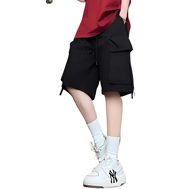 单爵 夏季薄款美式机能速干运动宽松五分休闲短裤 男女同款