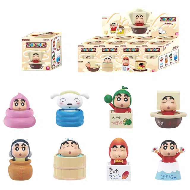 简动文创 蜡笔小新 桌面车载摇摇玩具 盲盒类