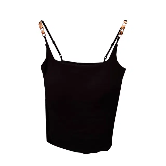 俞兆林 带胸垫简约时尚纯色无袖背心宽松休闲家居服吊带 女款