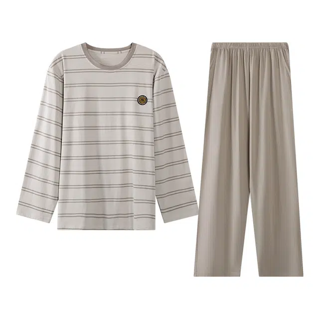 顶瓜瓜 时尚亲肤气质休闲家居服睡衣套装 男款