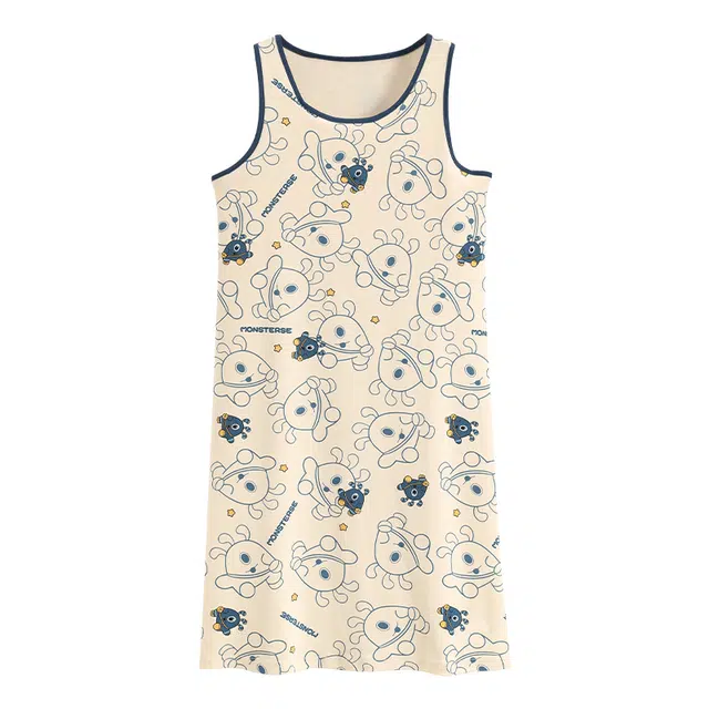 睦隆世家 无袖吊带背心可外穿休闲带胸垫家居服夏季睡裙 女款