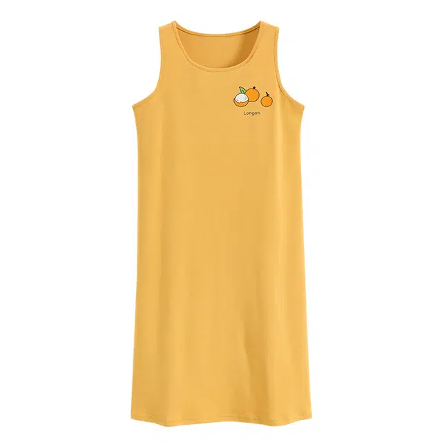 睦隆世家 无袖吊带背心带胸垫可外穿休闲家居服睡裙 女款