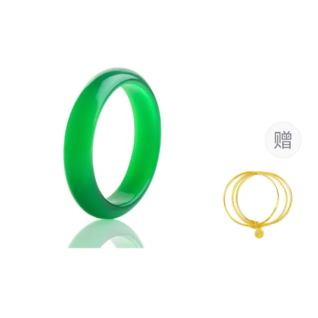 镯钰瑭 【高品质】贵妃 新中式国潮古风气质美人一步一响 高级清冷感叠戴必备 玻璃猫眼 手镯 女款