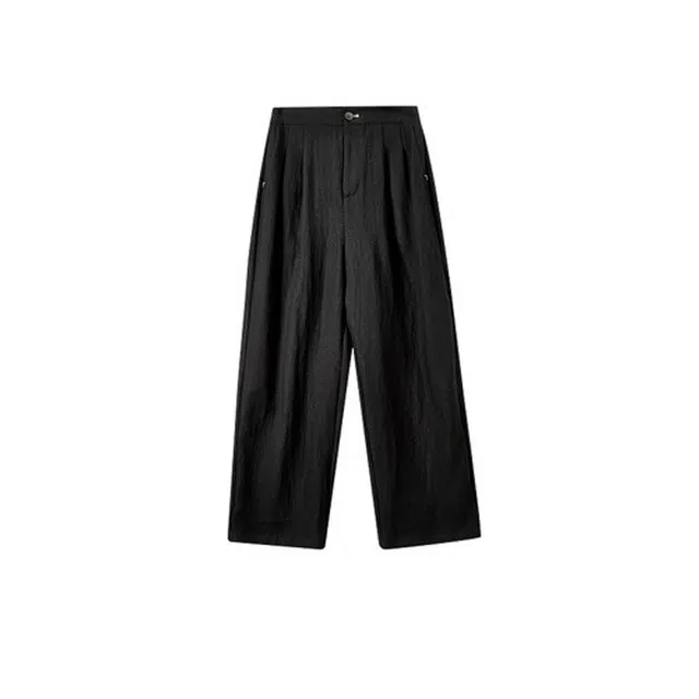 潞优野 压褶遮胯显瘦九分裤小个子直筒裤休闲裤 女款