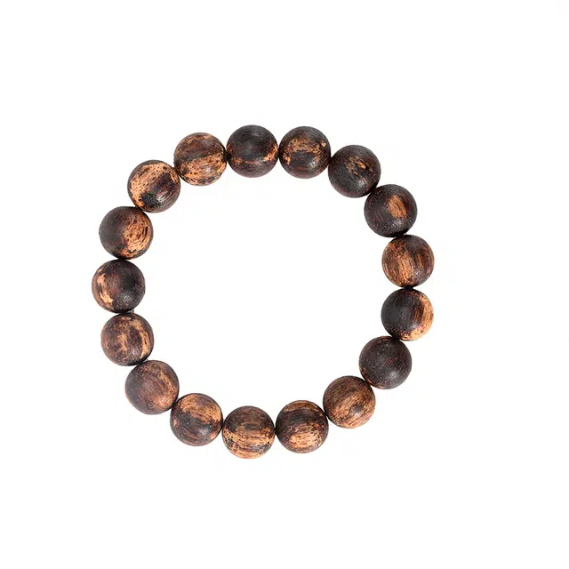 天纵 中式复古纳福平安文玩佛珠    简约高级感素圈转运珠    国潮复古盘玩好运念珠 降真香 木作手串 男女同款情侣款