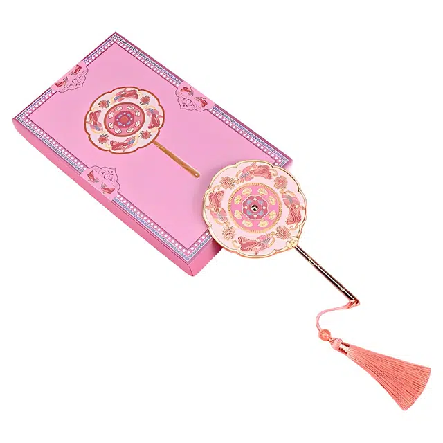 轻迎 国潮随身镜小镜子古风手持镜化妆镜 便捷补妆