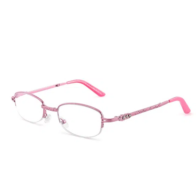 佐川 时尚高清折叠老花镜 粉色专用 便携好看护目 合金 椭圆形 功能性眼镜 男女同款情侣款