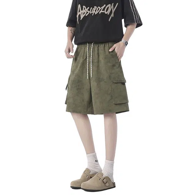 【dme】 户外机能风户外速干多口袋工装百搭直筒简约透气宽松五分休闲短裤 男女同款