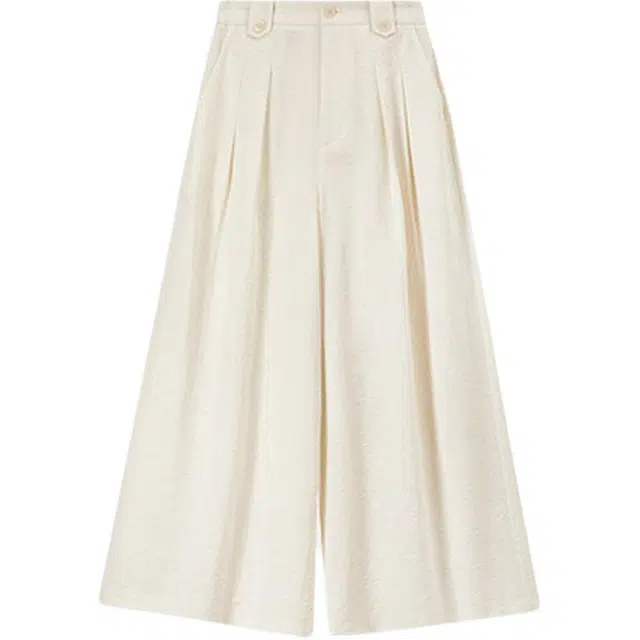 潞优野 高腰宽松显瘦九分裙裤休闲裤 女款