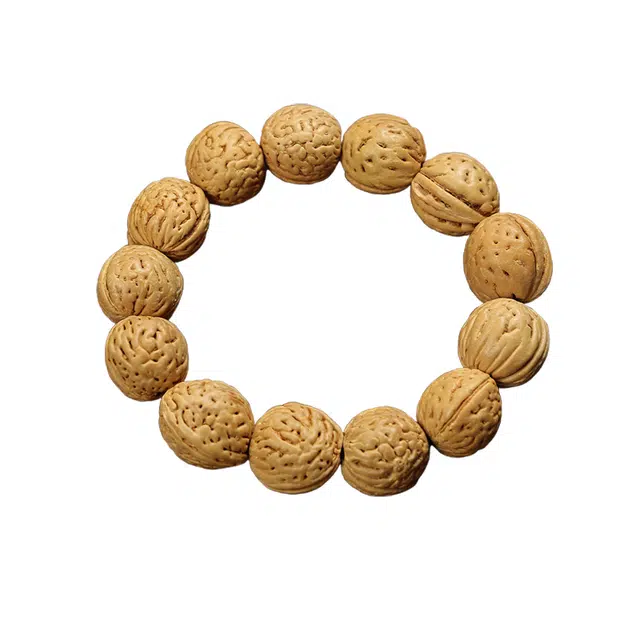 湘喜 吉祥纳福平安转运新中式国潮复古文艺盘玩素串诸事顺利简约百搭#好运 文玩核桃 手串 男女同款情侣款