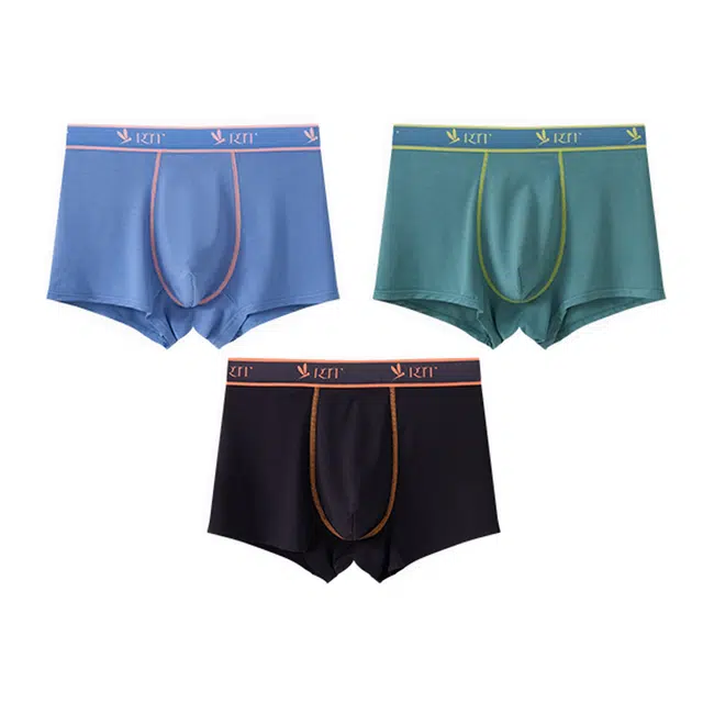 顶瓜瓜 百搭透气简约舒适内裤 三条装 图片色青少年