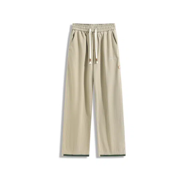 零氏 美式高街潮牌拼接设计感青春时尚港风宽松舒适简约个性百搭运动潮流痞帅休闲裤 男女同款