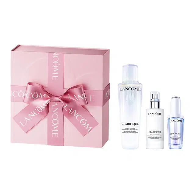 兰蔻 净澈焕肤双重精华水乳 塑颜三重密集焕颜面霜 肌底焕活修护精华液护肤套装 舒缓