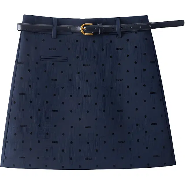 识恩 波点时尚潮流百搭气质高腰休闲短裙 女款