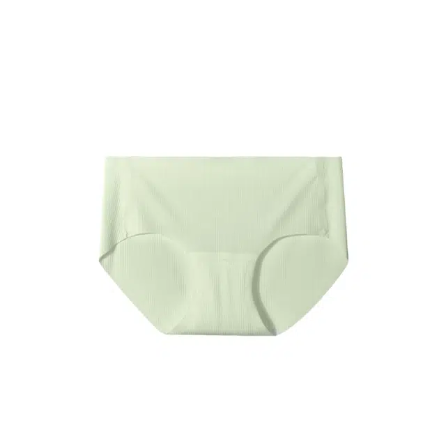 轻迎 无痕冰丝简约凉感透气超薄抗菌裆中腰性感三角裤内裤 男女同款