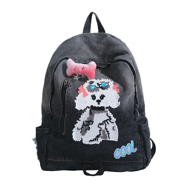 揽月 时尚简约潮流 布 双肩包 男女同款情侣款 多色