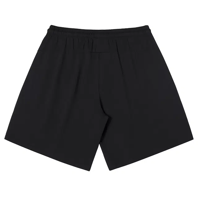 中国航天 美式复古百搭基础款宽松五分凉感运动松紧腰篮球健身纯色休闲短裤 男女同款