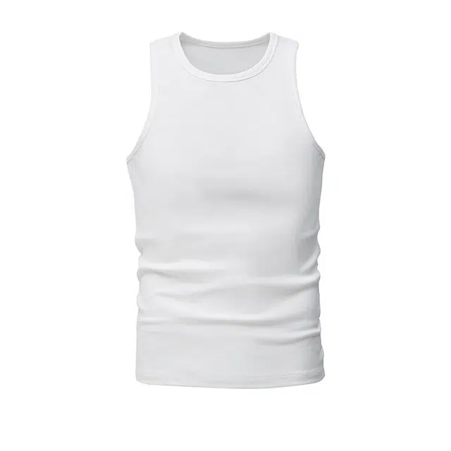 欧路得 基础款纯色美式潮牌肌理高街运动坎肩夏季无袖背心 男款