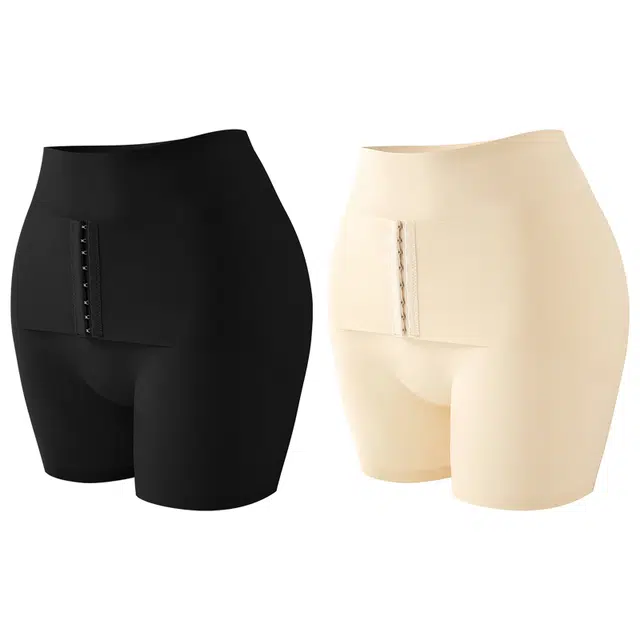 二三二三 无痕裸感平角裤高腰收腹提臀内裤 女款