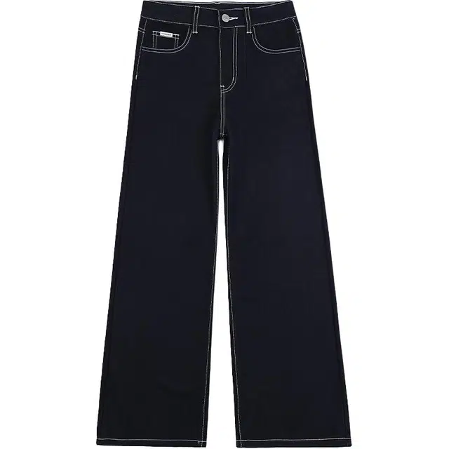 拾籍 原色四面弹抗皱不掉色显瘦百搭弹力拖地裤宽松垂坠牛仔裤 女款