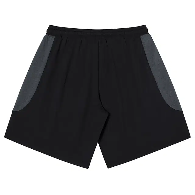 中国航天 美式复古拼接宽松日常百搭五分休闲短裤 男女同款