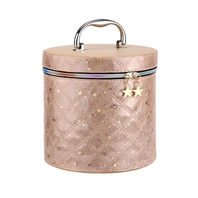 未来枫情 携带方便 大容量带镜子手提化妆包