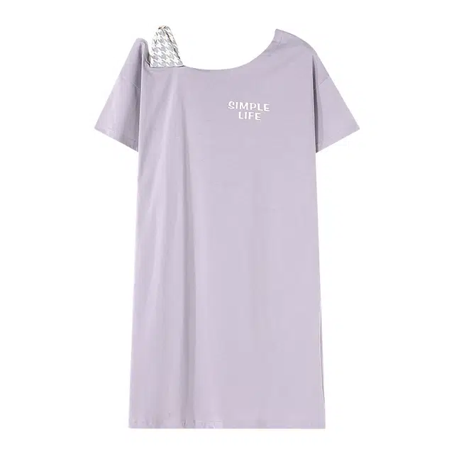 俏佳人 柔软亲肤公主风休闲短袖家居服睡裙 女款