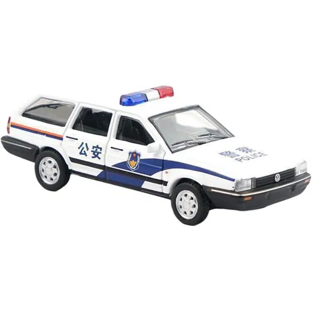 拓意 两厢桑塔纳旅行版警车合金 成品模型