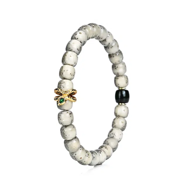 钰澜文玩 蛇卡环搭配款#好运 星月菩提 手串 男女同款情侣款