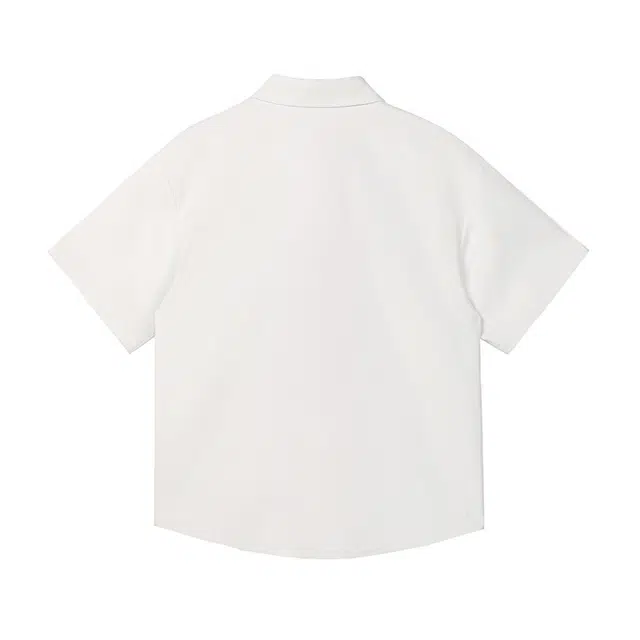 单爵 涂鸦通勤潮流设计感短袖衬衫 男女同款