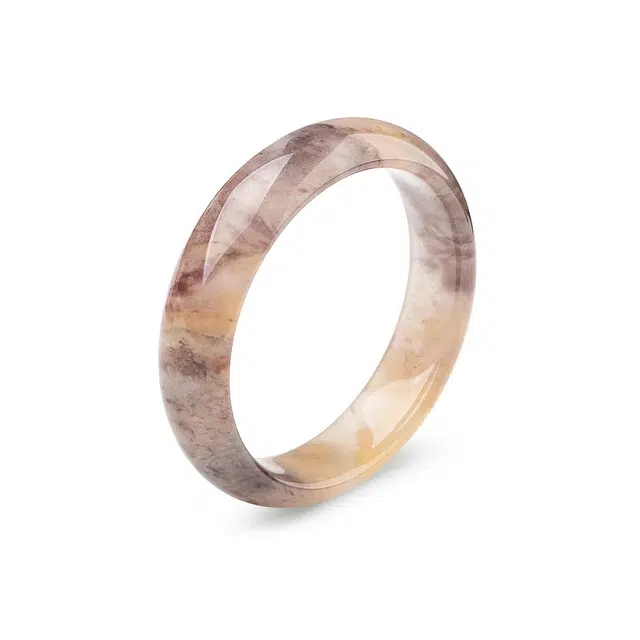 匠锁心玉 紫罗兰贵妃镯 水润清透 新中式 国潮国风 汉服旗袍 时尚百搭 清冷典雅高级感 气质温婉 素圈手饰显白#好运天然 金丝玉 手镯 女款